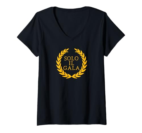 Damen Solo il Gala T-Shirt mit V-Ausschnitt Damen Solo il Gala T-Shirt mit V-Ausschnitt von GalaPulse