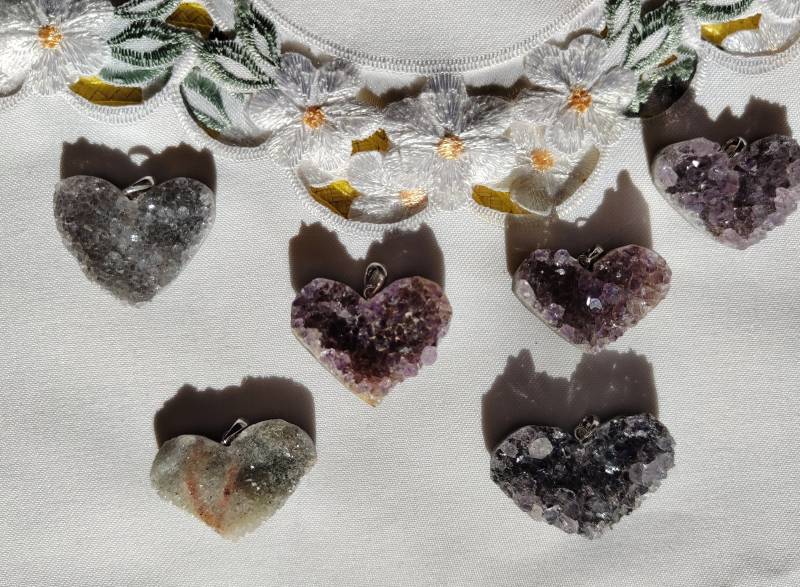 Amethyst Herz Anhänger Amethyst Herz Anhänger von GalacticDivineLotus
