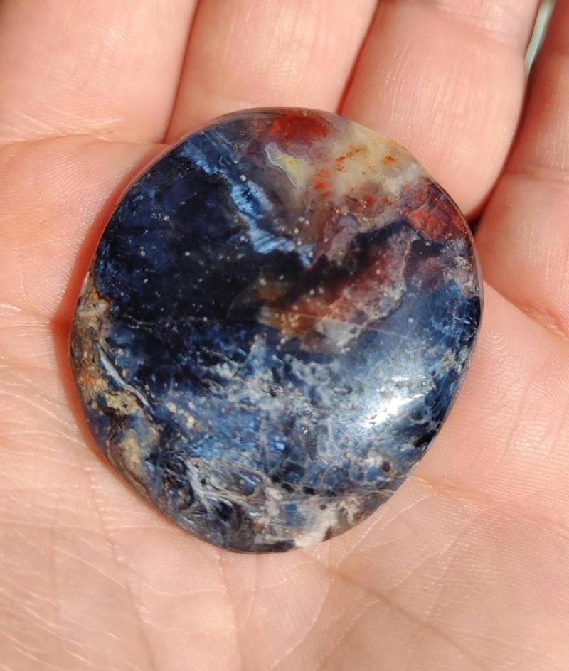 Handgefärbter Pietersit Handstein Mit Wunderschöner Zeichnung Handgefärbter Pietersit Handstein Mit Wunderschöner Zeichnung von GalacticDivineLotus