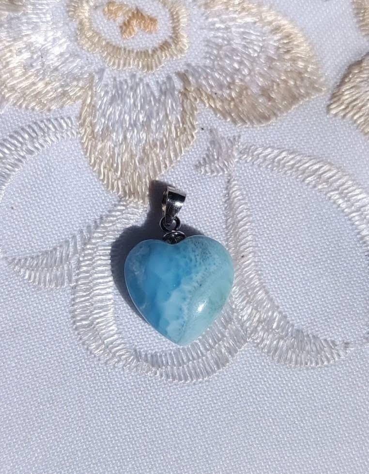 Larimar Herz Anhänger von GalacticDivineLotus