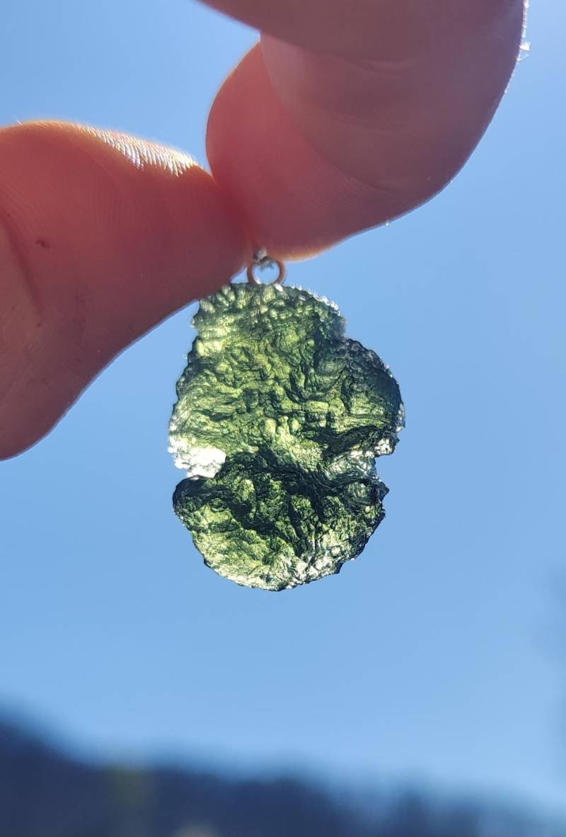 Moldavit Anhänger - 5G von GalacticDivineLotus