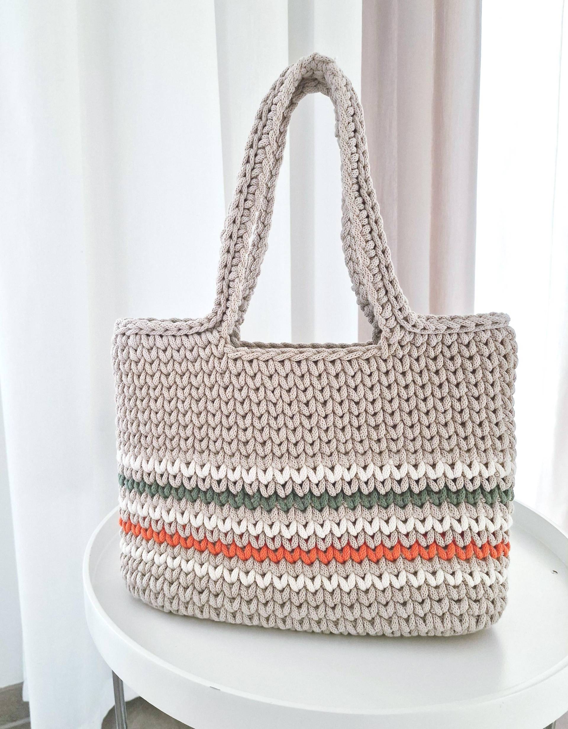 Sofortkauf Gehäkelter Shopper - Tasche Häkeltasche Markttasche Gehäkelt Handarbeit Geschenk Sofortkauf Gehäkelter Shopper - Tasche Häkeltasche Markttasche Gehäkelt Handarbeit Geschenk von GalainaHandmade