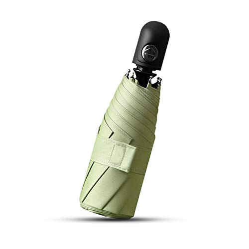 Galatée Taschenschirm Mini Regenschirm UV-Schutz Mini Automatik Serie Windproof Sturmfest Auf-Zu Automatik 8 Ribs Pocket Taschenschirm leicht & kompakt (Hellgrün) von Galatée