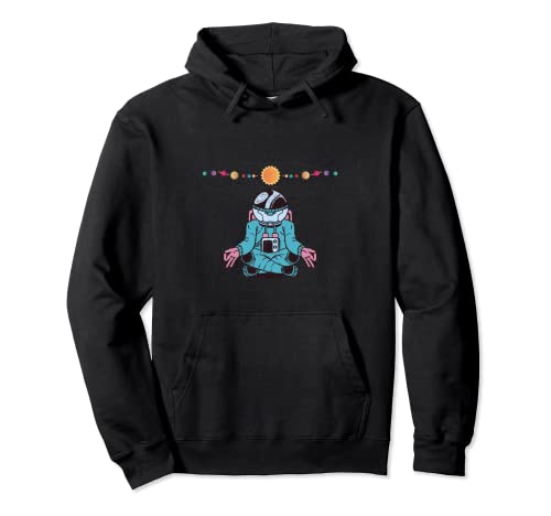 Space Man im Weltraum Pullover Hoodie von Galaxy Lover Apparel