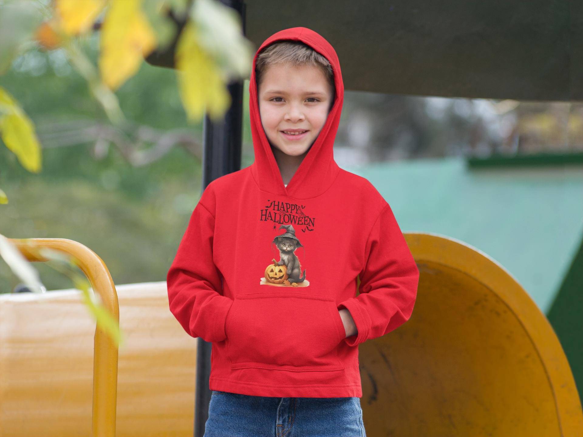 Kinder Halloween Hoodie - Kuscheliger Kapuzenpullover Für Jungen & Mädchen Mit Gruseligem Design von GalaxyGrafixDesign