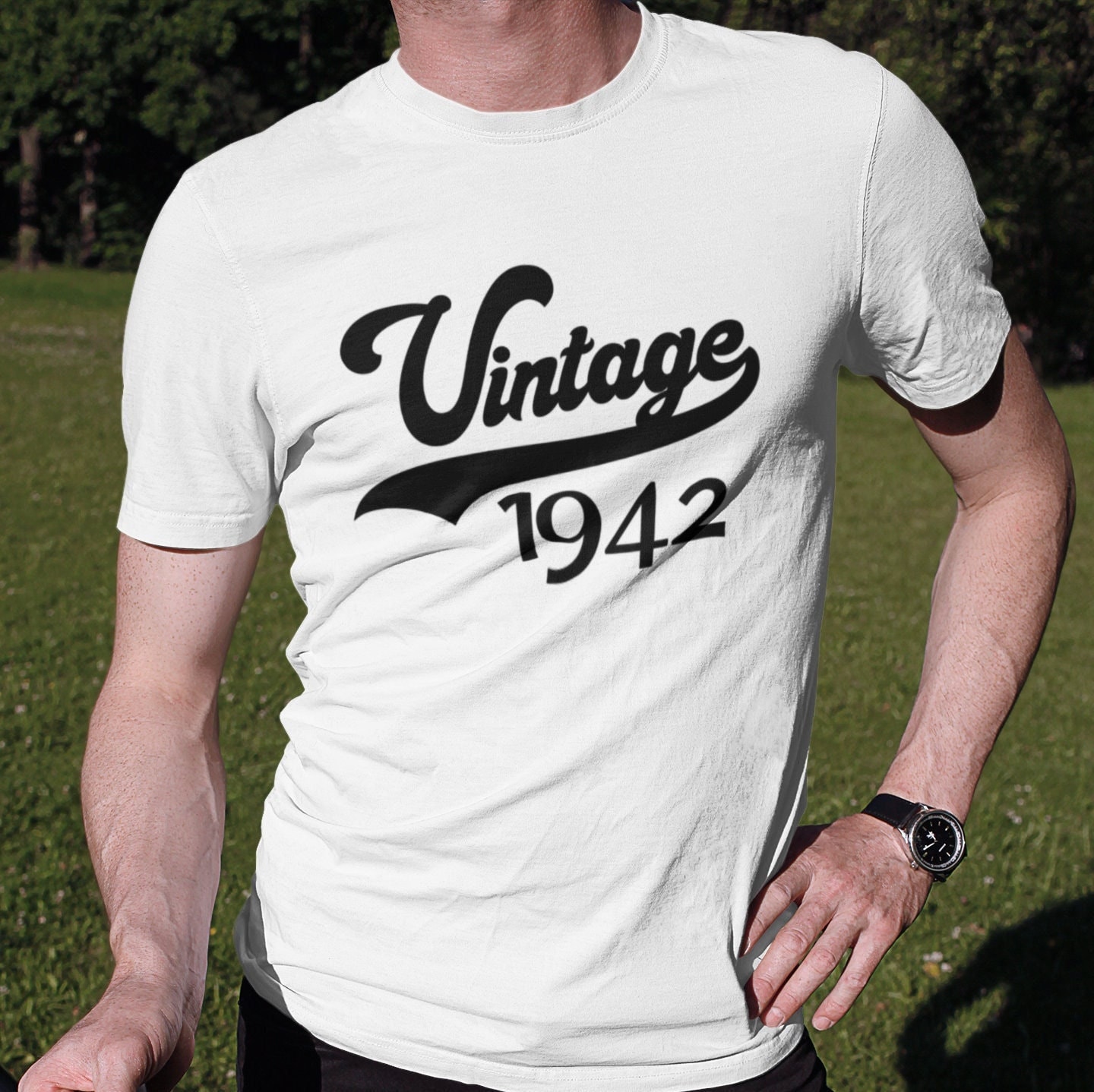 Vintage 1942 Shirt, 80. Geburtstagsgeschenk, Retro T-Shirt, Geburtstag Männer, Papa Opa, Oma von GalaxyShirtUS