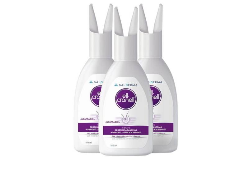 Galderma Laboratorium GmbH Haarkur Ell-Cranell® bei hormonell-erblich bedingten Haarausfall 3x 100ml, 3-tlg. von Galderma Laboratorium GmbH