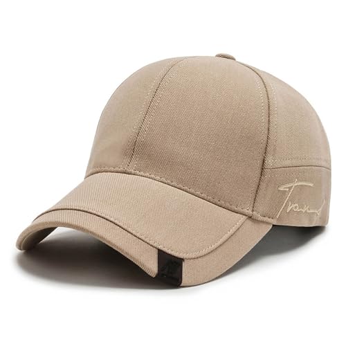 Galenecx Unisex Baseballkappe, Baumwolle Kappe Cap, Einstellbare Kappe Baseball Cap, Adjustable Moisture Wicking Baseball Caps, für Outdoor Running Tennis Golf Reisen (Beige) von Galenecx