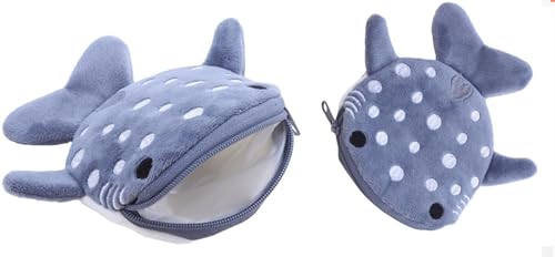 2 x niedliche Walhai-Geldbörse, Hai-Geldbörse, ästhetisches Kawaii-Zubehör mit Reißverschluss, lustige kleine Plüsch-Mädchen-Geldbörse, Damen-Münzgeldbörsen und Taschen, Herrenmode, GRAU, 2 x niedliche Walhai-Geldbörse, Hai-Geldbörse, ästhetisches Kawaii-Zubehör mit Reißverschluss, lustige kleine Plüsch-Mädchen-Geldbörse, Damen-Münzgeldbörsen und Taschen, Herrenmode, GRAU, von Galepromot