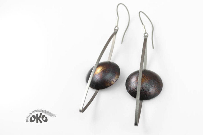 Titan Und Silber Ohrringe Titan Und Silber Ohrringe von GaleriaOKO