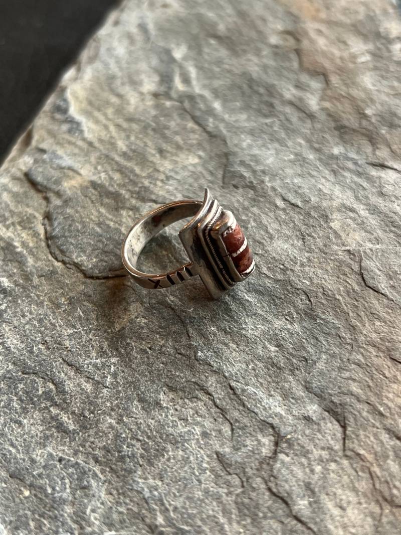 Antiker Silberring Mit Karneol von GalerieTrunz