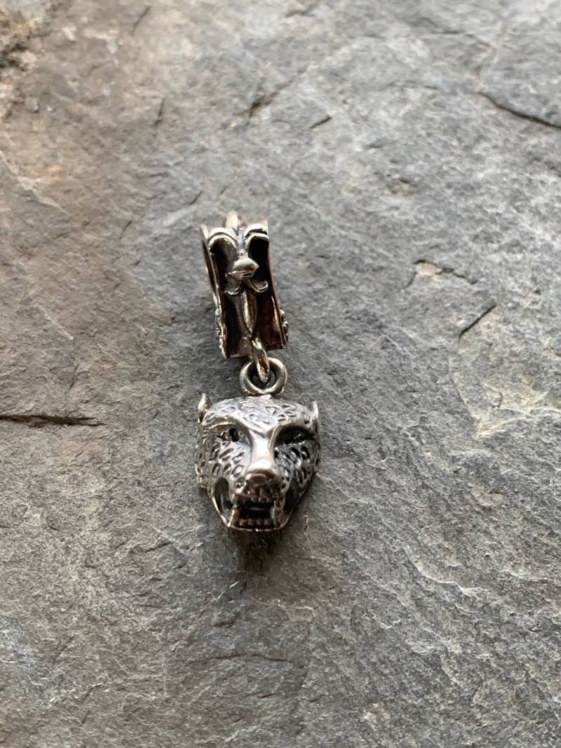 Leopard Pedant 925 Silber Mir Diamanten Augen Von Elf Craft von GalerieTrunz