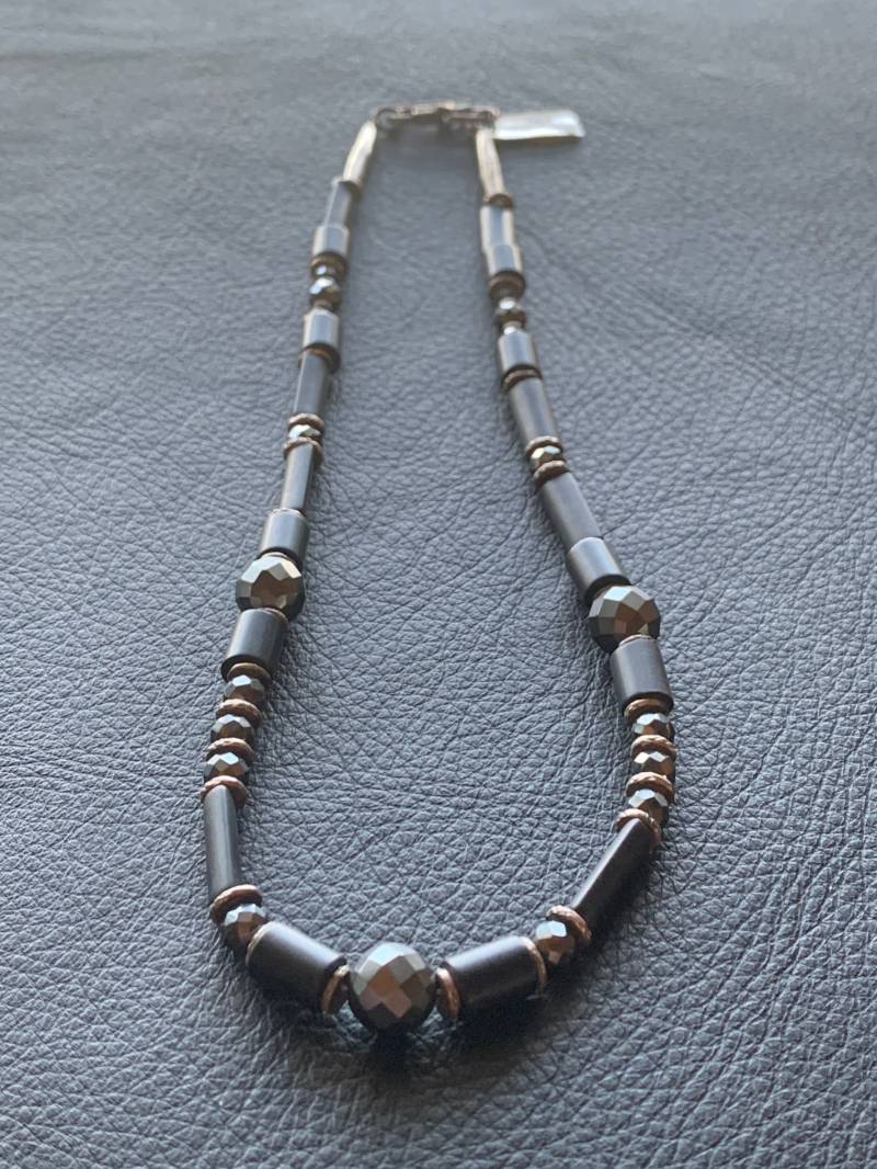 Onyx/Hämatit Halskette von GalerieTrunz