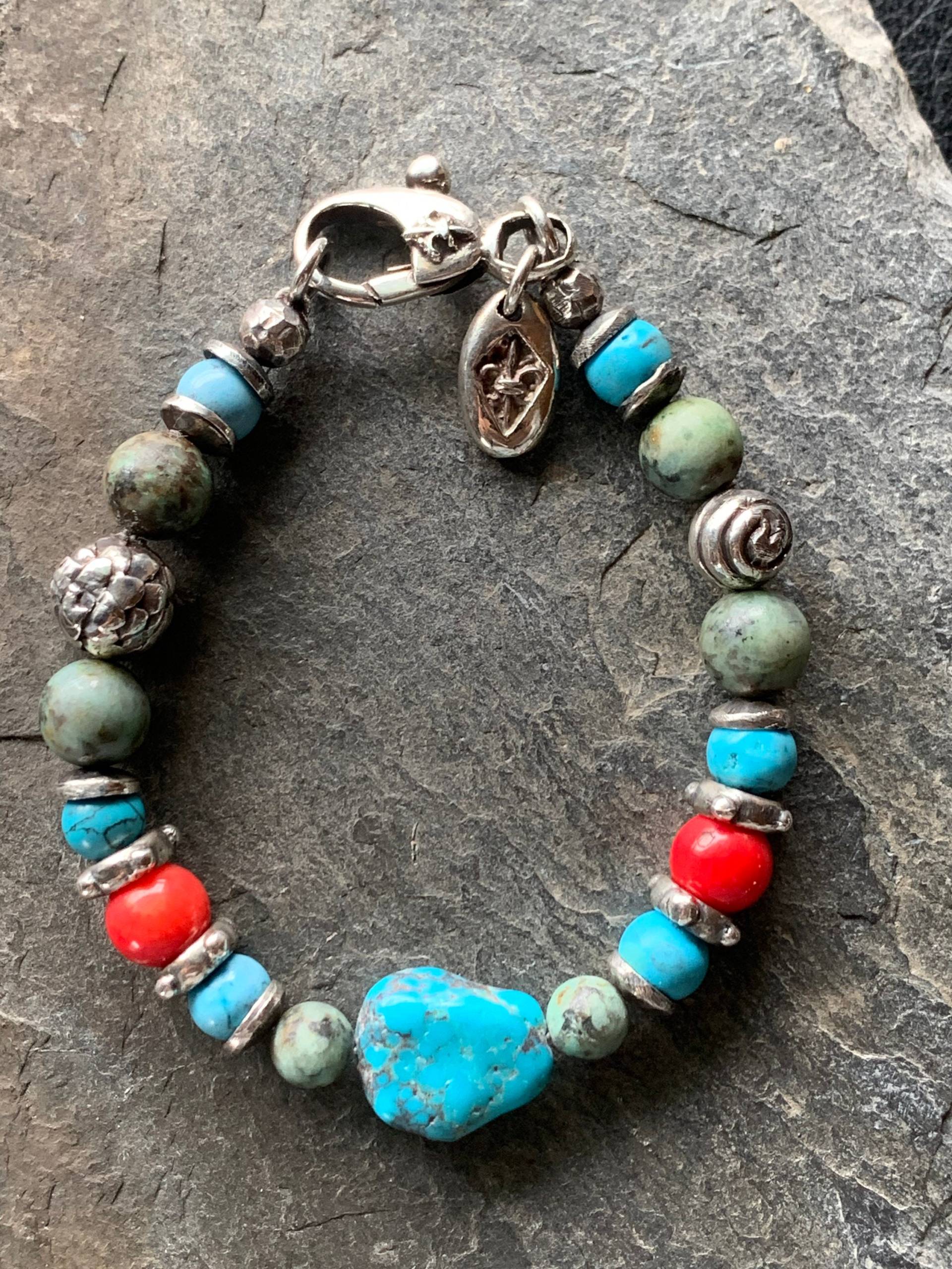 Silberarmband 925 Von Elf Craft Mit Türkis von GalerieTrunz