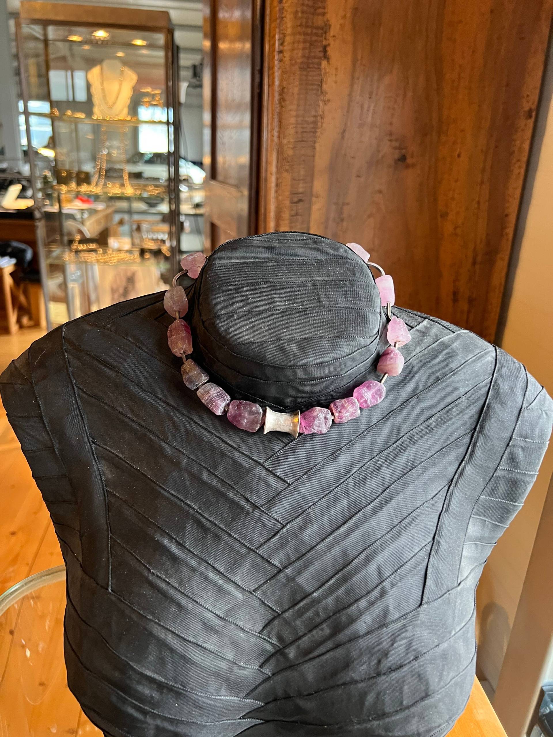 Silberkette Mit Flourit Edelstein von GalerieTrunz