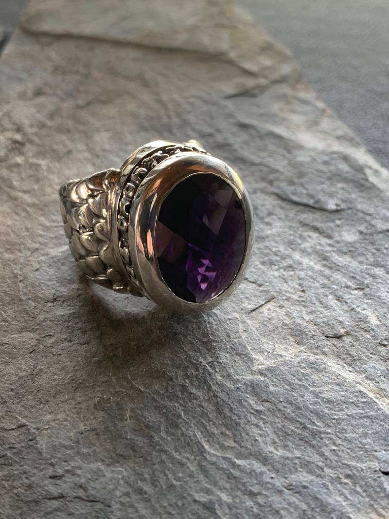 Silberring 925 Mit Amethyst Belleve in Your Dreams Von Elf Craft von GalerieTrunz