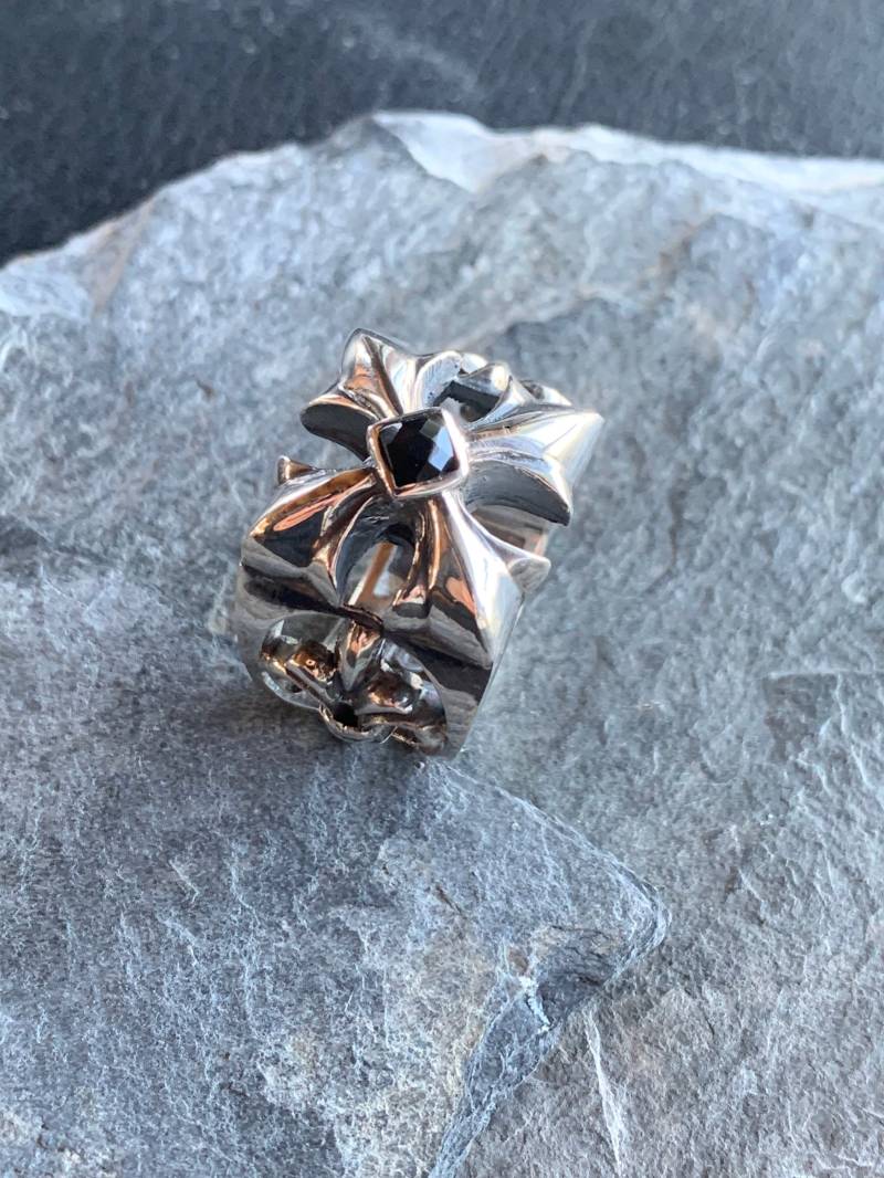 Silberring 925 Mit Schwarzem Onyx Von Elf Craft von GalerieTrunz