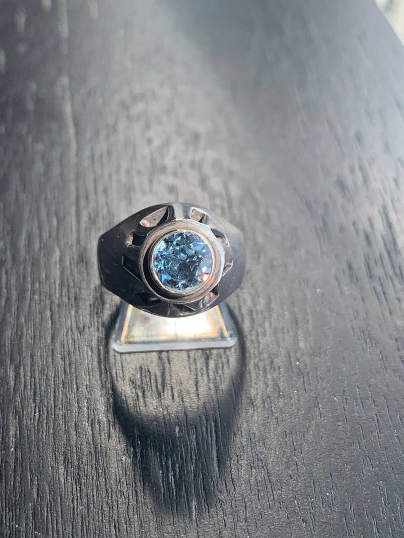 Silberring Mit Aquamarin von GalerieTrunz