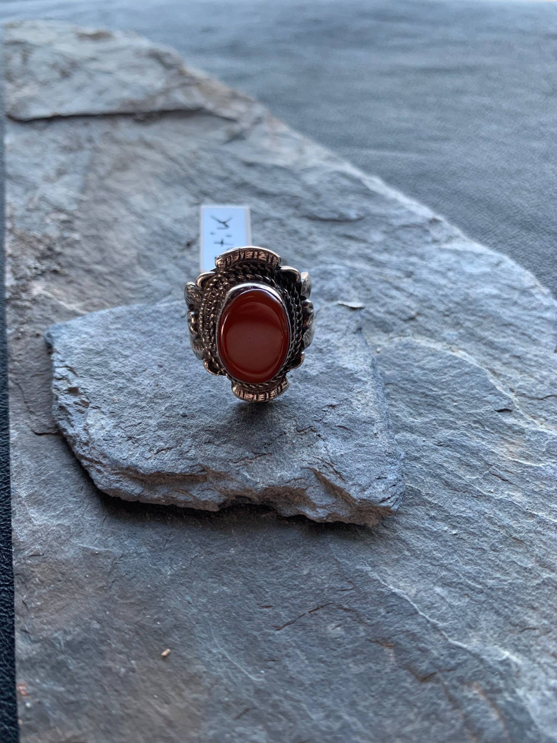 Silberring Mit Karneol von GalerieTrunz