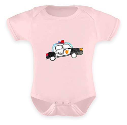 Galeriemode Baby Strampler Polizei - Baby Body -0-6 Monate-Puder Rosa von Galeriemode