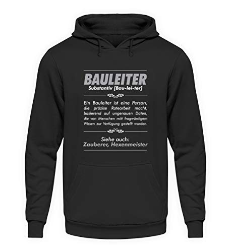 Galeriemode Bauleiter Substantiv - Unisex Kapuzenpullover Hoodie -4XL-Jet Schwarz von Galeriemode