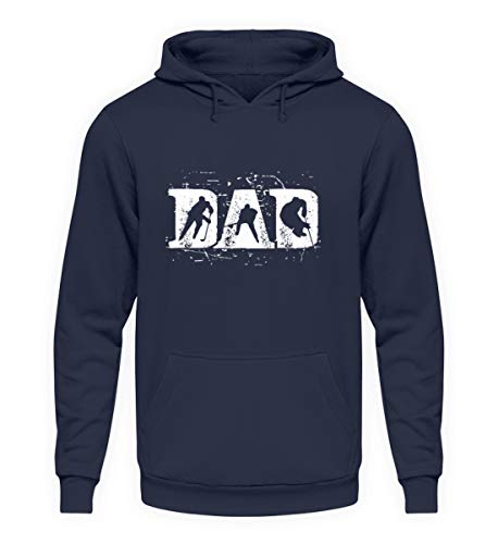 Galeriemode Eishockey Dad Papa 2019/20 - Unisex Kapuzenpullover Hoodie -3XL-Oxford Navy von Galeriemode