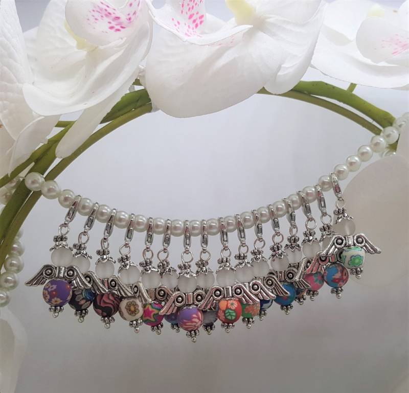 20 Mini Engel Schutzengel Fimo Perlen Perlenengel Glücksengel Hochzeit Taufe Kommunion Weihnachten von Galerieofart4you