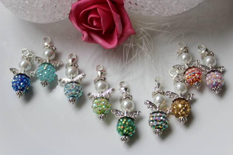 Engel Shamballa Anhänger 3Er Set Glücksbringer von Galerieofart4you