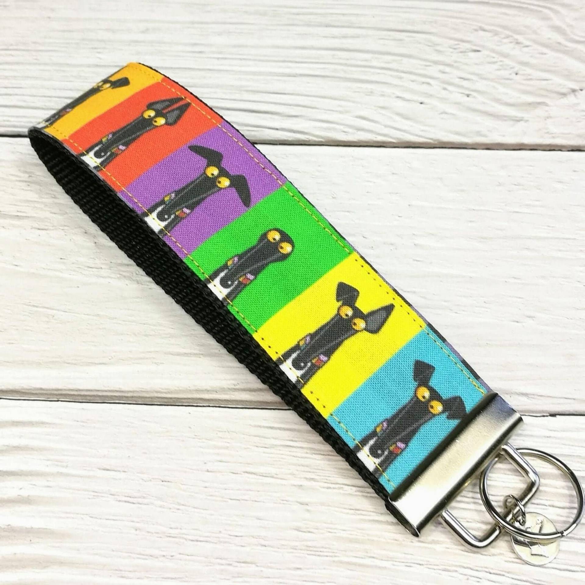 Sighthound Key Fob, Large Keychain, Chain Lanyard Whippet Galgo Greyhound Fob Skipworth/Semaphore Sighthound Key Fob, Large Keychain, Chain Lanyard Whippet Galgo Greyhound Fob Skipworth/Semaphore von GalgoStore
