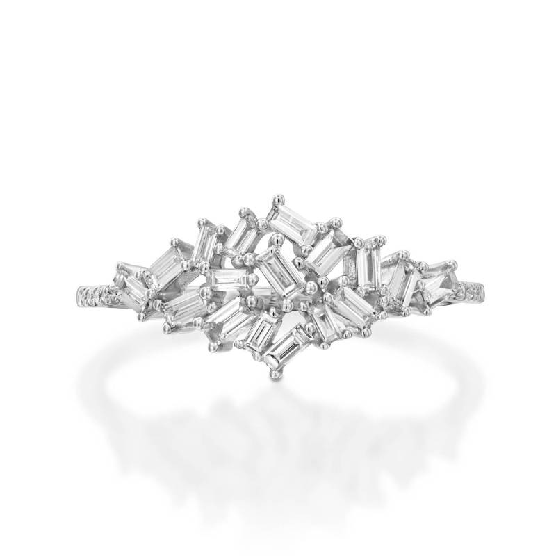 Baguette Cluster Diamant Ring von GaliWarshai