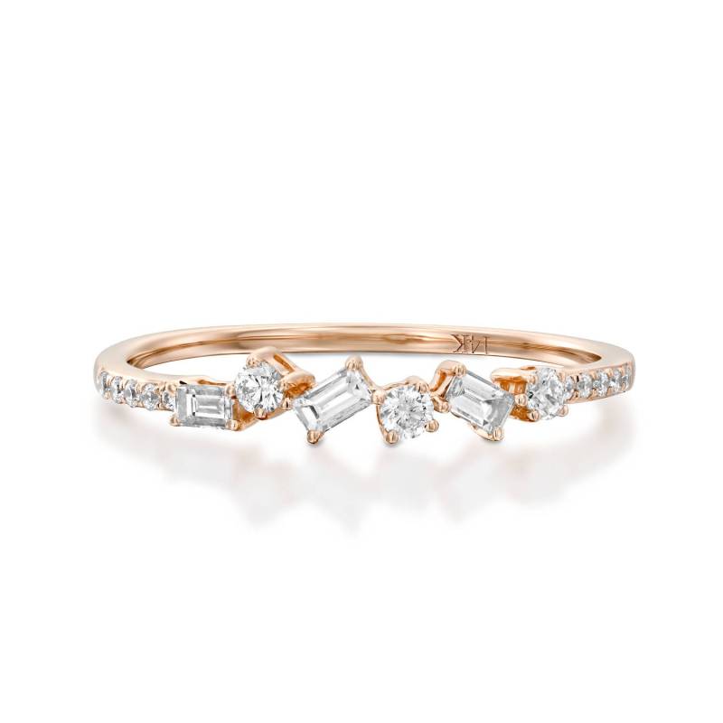 Baguette Diamant Cluster Ehering von GaliWarshai