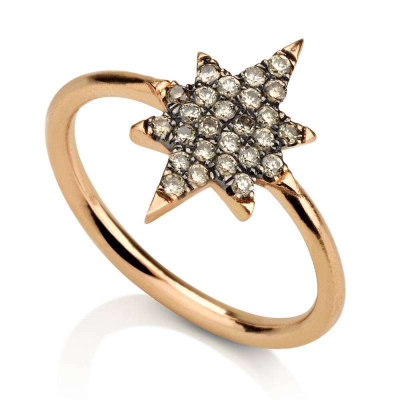 stern Champagner Diamant Ring von GaliWarshai