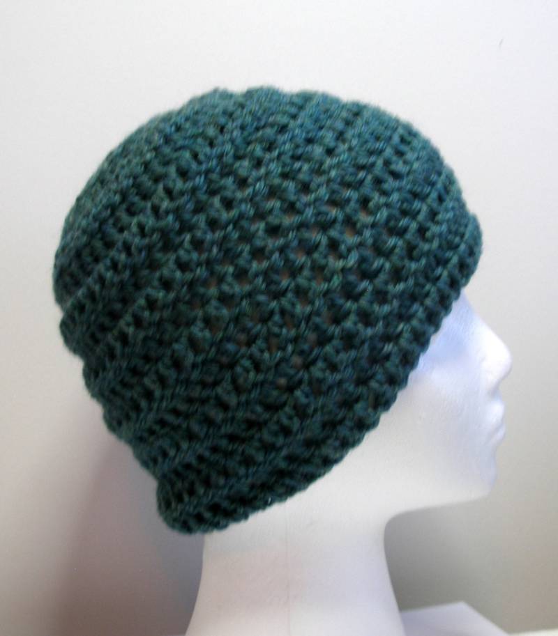 Blaue Mütze Blue Beanie Blaugrün Wollmütze Warme Wintermütze von GalianoCreations