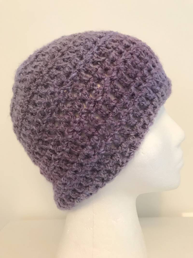 Warme Wintermütze Mauve von GalianoCreations
