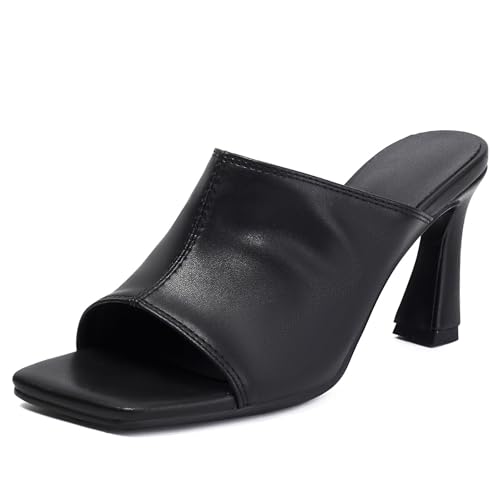 Damen Süß Sommer Mesh Pantoletten Peep Toe Ohne Verschluss Slide Slide Absatz Chunky Backless Sandalen Party Hochzeit Schuhe Heels Black Size 39 Damen Süß Sommer Mesh Pantoletten Peep Toe Ohne Verschluss Slide Slide Absatz Chunky Backless Sandalen Party Hochzeit Schuhe Heels Black Size 39 von Galindopia