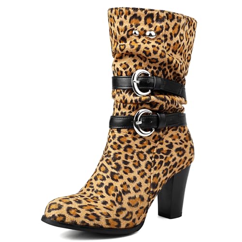 Galindopia Pleated Slouch Stiefel Ankle High Block Heel Dressy Motorcycle Stiefeletten Heels Schnalle Belt Nieten Chain Kampfstiefel Plus Leopard Size 44 Galindopia Pleated Slouch Stiefel Ankle High Block Heel Dressy Motorcycle Stiefeletten Heels Schnalle Belt Nieten Chain Kampfstiefel Plus Leopard Size 44 von Galindopia