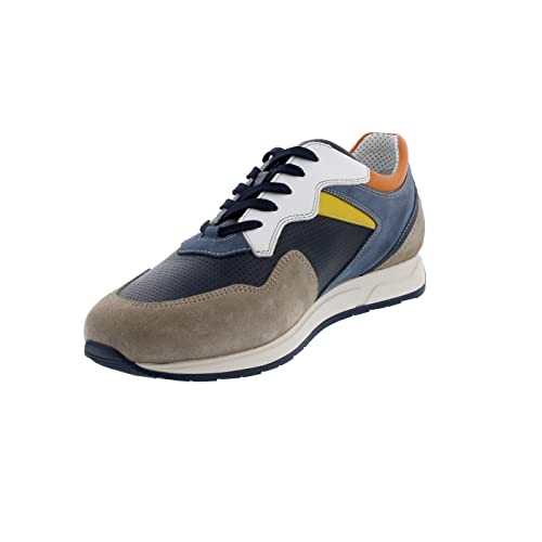 Galizio Torresi Sneaker, Fondo Nilo Osso-Blu, Avalo Boemia Bian, 440120 (Größe: 42) von Galizio Torresi