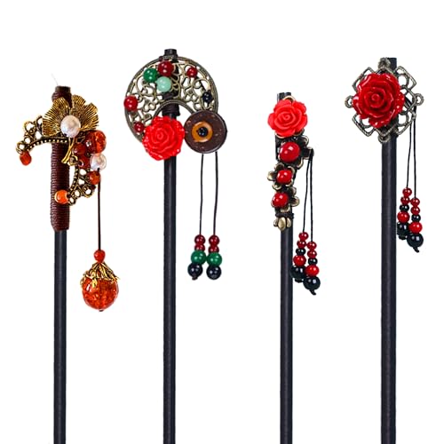 Retro-Blumen-Haarnadeln, japanische Blumen-Haarnadeln, Haarnadeln für Frauen, 4 Stück, chinesische Haarnadeln, Retro-Haarnadeln, japanische Haarstäbchen, Blumen-Haarschmuck für Damen, langes Haar Retro-Blumen-Haarnadeln, japanische Blumen-Haarnadeln, Haarnadeln für Frauen, 4 Stück, chinesische Haarnadeln, Retro-Haarnadeln, japanische Haarstäbchen, Blumen-Haarschmuck für Damen, langes Haar von GallaRato