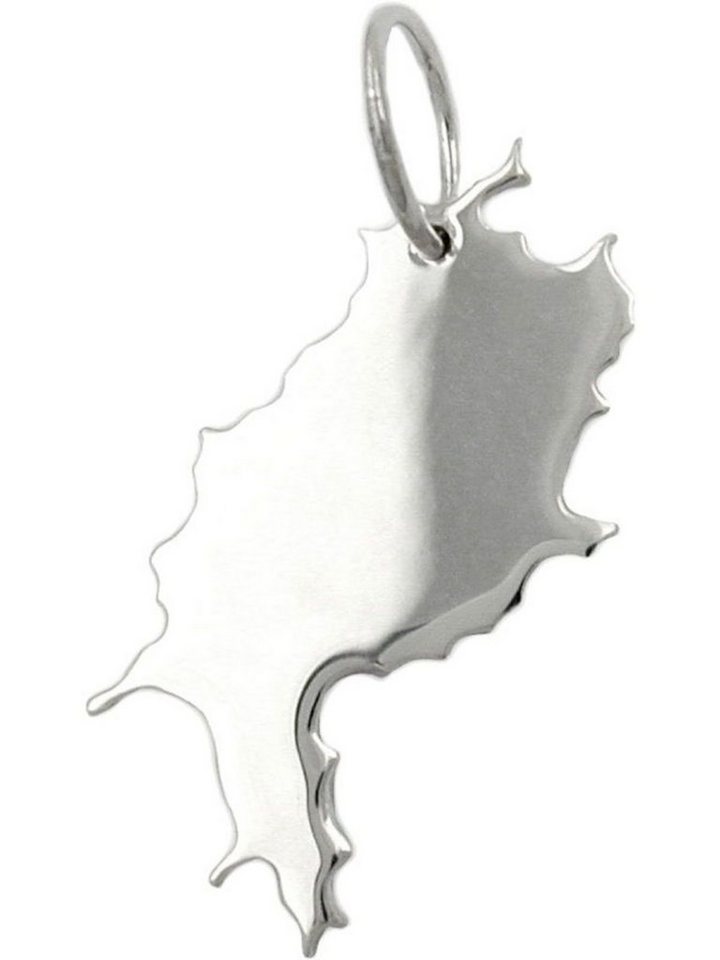 Gallay Kettenanhänger 26x12,5mm BRD-Bundesland Hessen glänzend Silber 925 (1-tlg) von Gallay