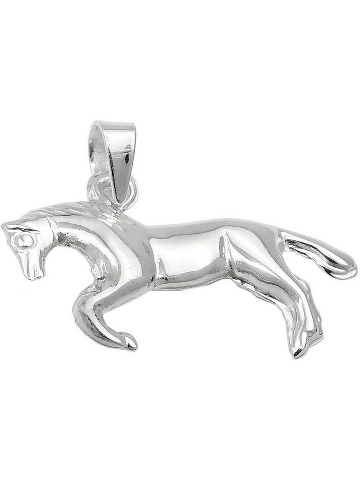 Gallay Kettenanhänger Anhänger 12x23mm Pferd glänzend Silber 925 (1-tlg) von Gallay