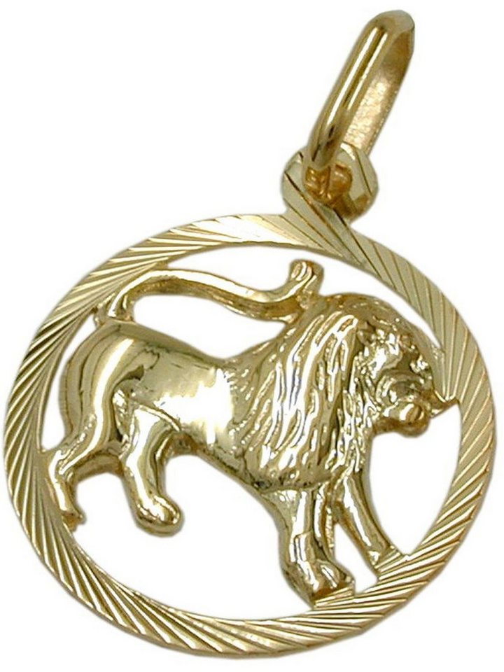 Gallay Kettenanhänger Anhänger 15mm Sternzeichen Löwe 9Kt GOLD (1-tlg) von Gallay