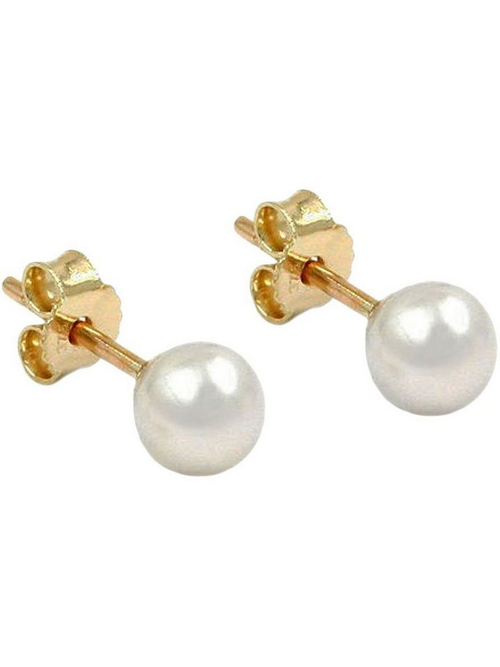 Gallay Paar Ohrstecker Ohrring ca. 6mm Süßwasserzuchtperle 9Kt GOLD (1-tlg) von Gallay