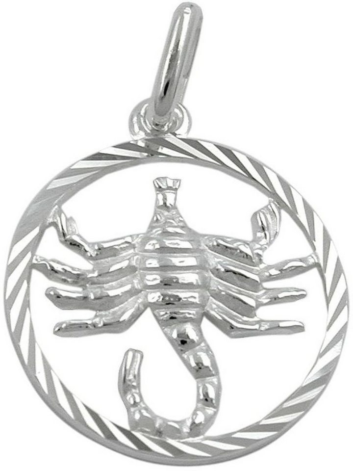 Gallay Sternzeichenanhänger Anhänger 15mm Sternzeichen Skorpion Silber 925 (1-tlg) von Gallay
