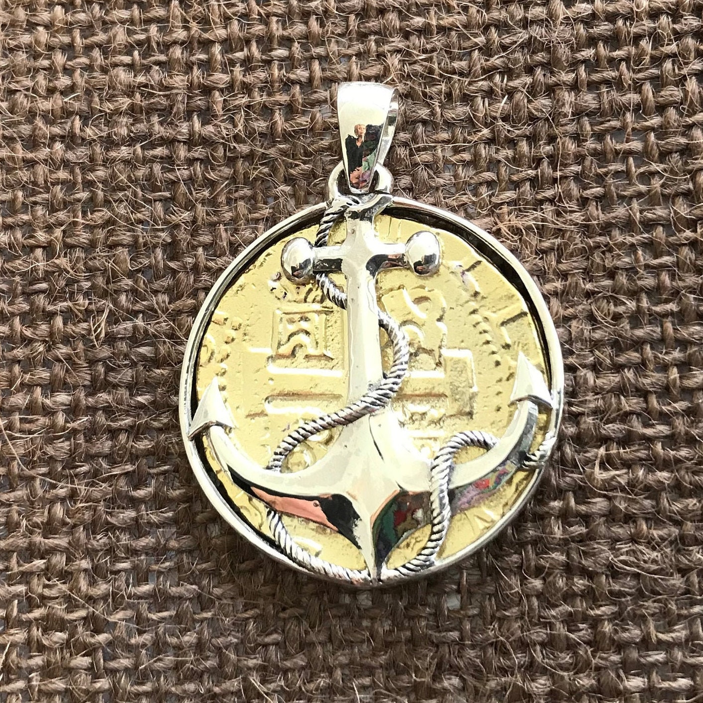 Atocha Münze Anhänger Design Ära 1600-1700 Goldmünze Versunkenen Schatz Schiffbruch Schmuck von GalleonTreasureShop