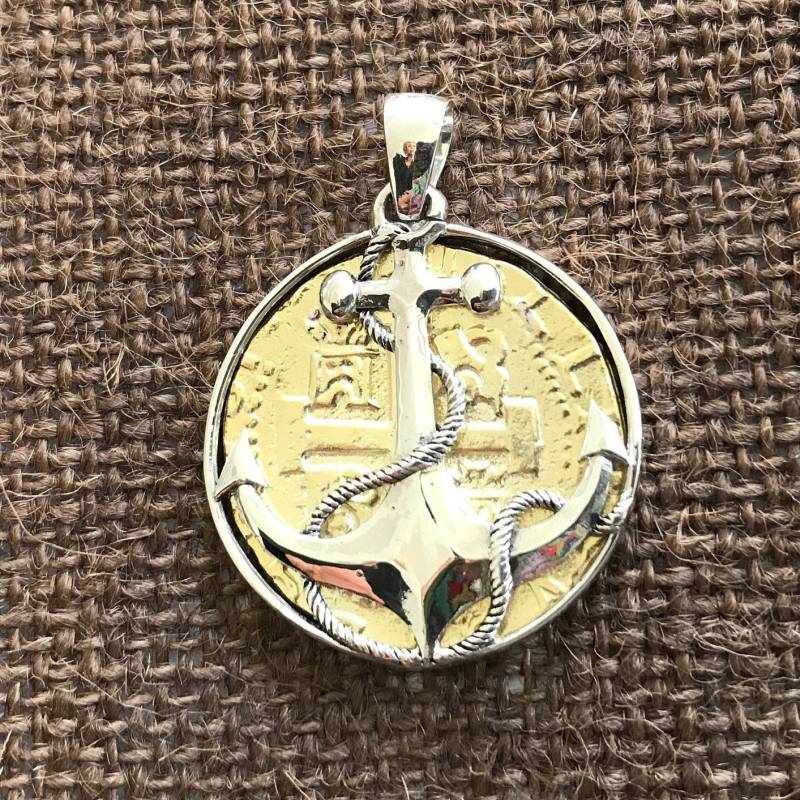 Atocha Münze Anhänger Design Ära 1600-1700 Goldmünze Versunkenen Schatz Schiffbruch Schmuck von GalleonTreasureShop