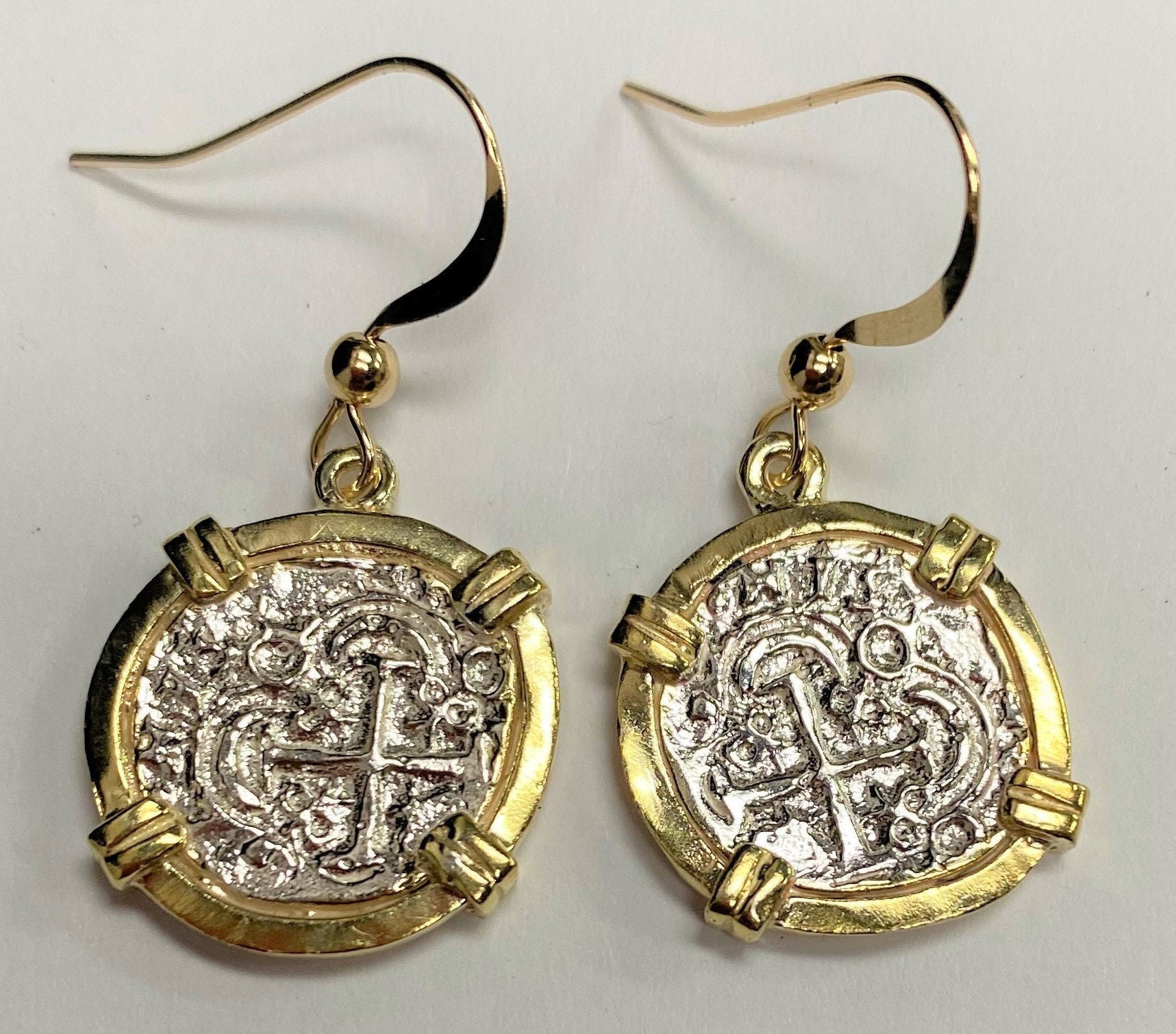 Atocha Münzohrringe Aus 925Er Sterling Silber Und Versunkenem Schatz von GalleonTreasureShop