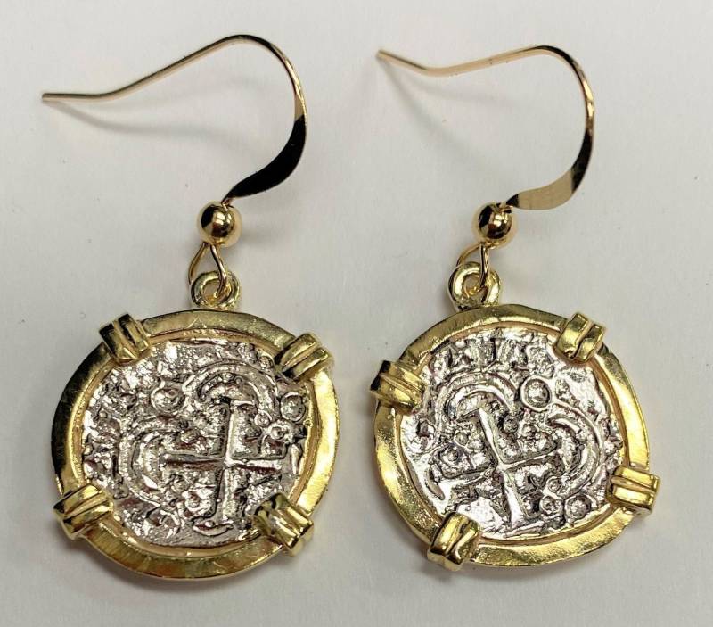 Atocha Münzohrringe Aus 925Er Sterling Silber Und Versunkenem Schatz von GalleonTreasureShop