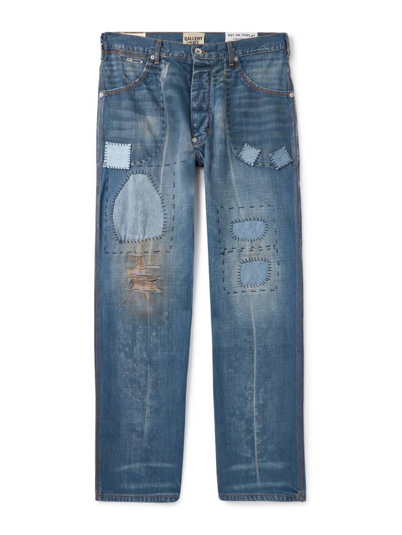 Gallery Dept. - Bare Knuckle Straight-Leg Distressed Patchwork Jeans - Men - Blue - UK/US 32 von Gallery Dept.