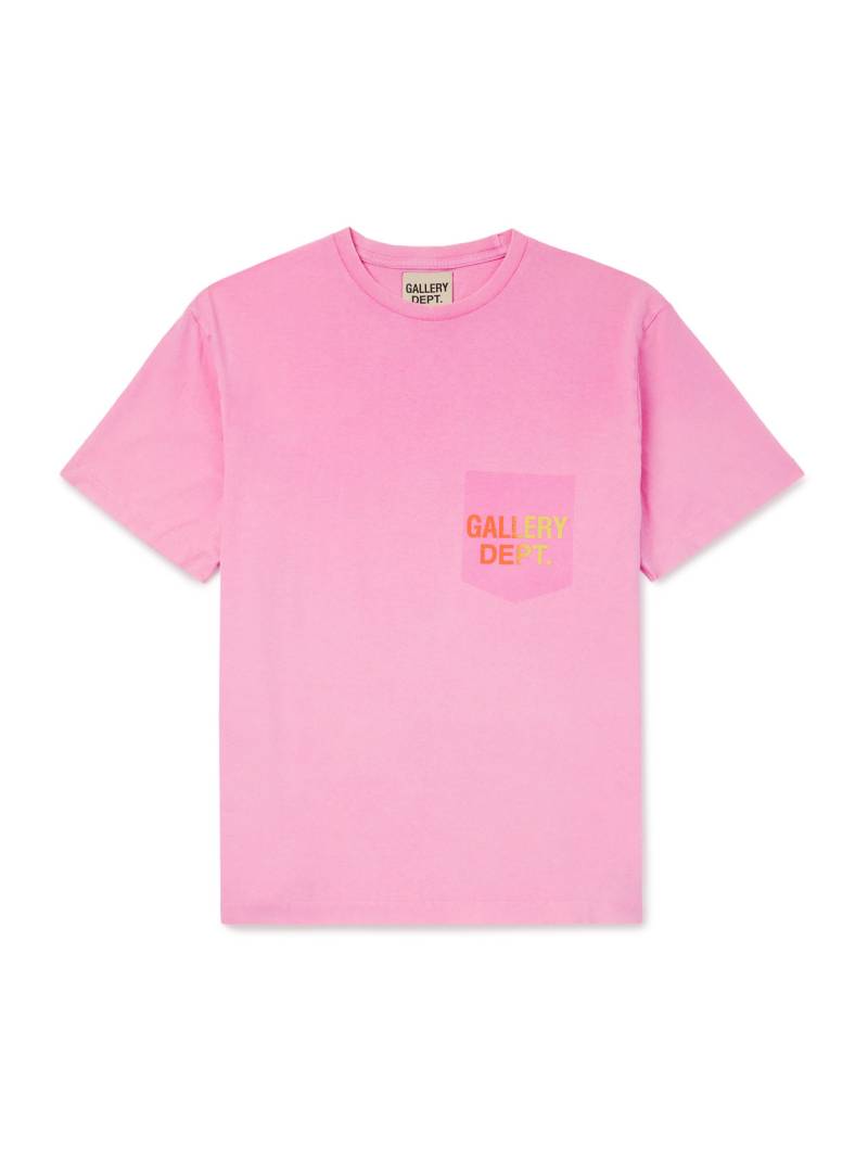 Gallery Dept. - Boardwalk Logo-Print Paint-Splattered Cotton-Jersey T-Shirt - Men - Pink - XXL Gallery Dept. - Boardwalk Logo-Print Paint-Splattered Cotton-Jersey T-Shirt - Men - Pink - XXL von Gallery Dept.