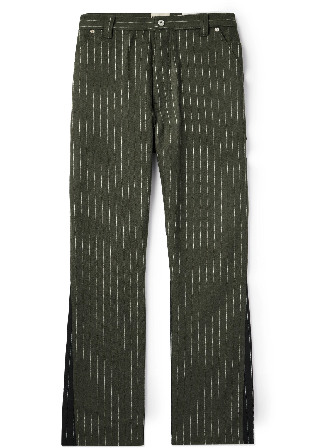 Gallery Dept. - Business Carpenter Straight-Leg Pinstriped Woven Trousers - Men - Green - 34W 34L von Gallery Dept.